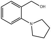 2-ピロリジノベンゼンメタノール 化学構造式
