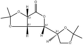 2,3:5,6-ジ-O-イソプロピリデン-L-グロノラクトン 化学構造式