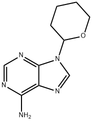 9-(oxan-2-yl)purin-6-amine 化学構造式