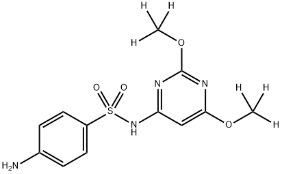 Sulfadimethoxine-d6 Struktur