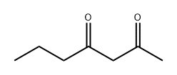 ヘプタン-2,4-ジオン 化学構造式
