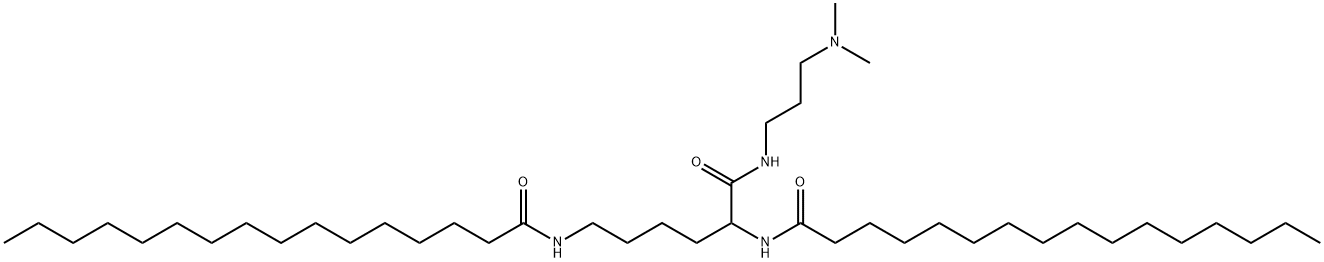 N,N'-[1-[[[3-(dimethylamino)propyl]amino]carbonyl]pentane-1,5-diyl]bishexadecan-1-amide Structure
