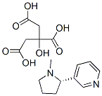 3-[(2S)-1-メチルピロリジン-2α-イル]ピリジン/2-ヒドロキシ-1,2,3-プロパントリカルボン酸,(1:x) 化学構造式