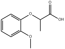 2-(2-甲氧基-苯氧基)-丙酸, 7309-51-5, 结构式
