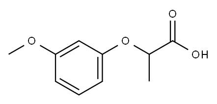 2-(3-甲氧基苯氧基)丙酸,7309-52-6,结构式