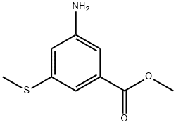 Benzoic acid, 3-amino-5-(methylthio)-, methyl ester (9CI)|