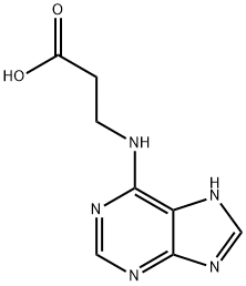 N(6)-(2-carboxyethyl)adenine 化学構造式