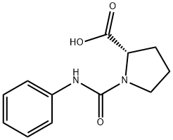 (2S)-1-(苯基氨基甲酰)脯氨酸, 73096-22-7, 结构式