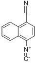 1-CYANO-4-ISOCYANONAPHTHALENE Structure