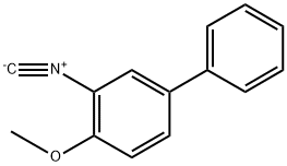 3-イソシアノ-4-メトキシビフェニル 化学構造式