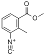 メチル-3-イソシアノ-2-メチル安息香酸 化学構造式