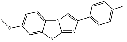 2-(4-FLUOROPHENYL)-7-METHOXYIMIDAZO[2,1-B]BENZOTHIAZOLE Structure
