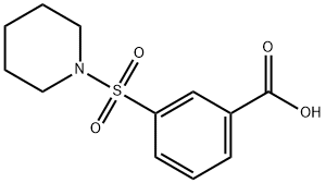 3-(1-磺酰基哌啶)-苯甲酸 结构式