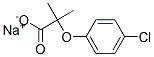 2-(4-氯苯氧基)-2-甲基丙酸钠, 7314-47-8, 结构式