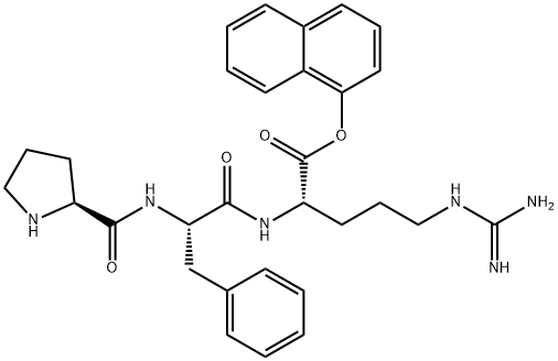 prolyl-phenylalanyl-arginine naphthylester 结构式