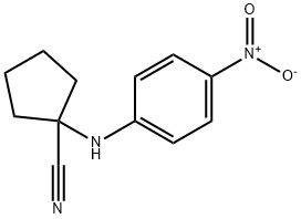 1-[(4-nitrophenyl)amino]cyclopentane-1-carbonitrile 结构式