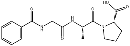 BENZOYLGLYCYL-L-ALANYL-L-PROLINE Structure