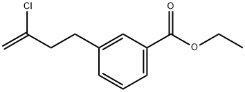 4-(3-CARBOETHOXYPHENYL)-2-CHLORO-1-BUTENE Structure