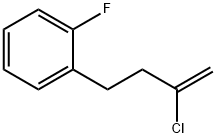 2-CHLORO-4-(2-FLUOROPHENYL)-1-BUTENE Struktur