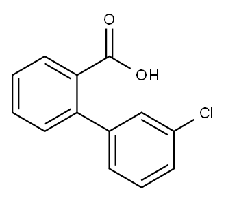 3'-氯联苯-2-甲酸,73178-79-7,结构式