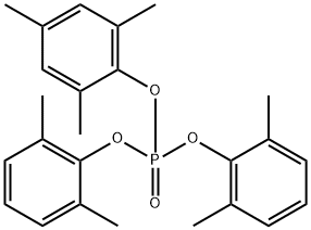 Phosphoric acid bis(2,6-dimethylphenyl)2,4,6-trimethylphenyl ester Structure