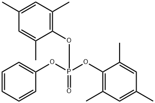 Phosphoric acid phenylbis(2,4,6-trimethylphenyl) ester Structure