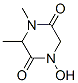 2,5-Piperazinedione,1-hydroxy-3,4-dimethyl-(9CI) Structure