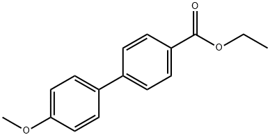 4'-メトキシ[1,1'-ビフェニル]-4-カルボン酸エチル 化学構造式