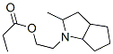 2-(2-Methyl-1,2,3,3a,4,5,6,6a-octahydaocyclopenta(b)pyrrol-1-yl)ethyl  propionate Structure