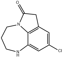 Pyrrolo(1,2,3-ef)(1,5)benzodiazepin-6(7H)-one, 1,2,3,4-tetrahydro-9-ch loro-|