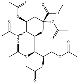 N-acetylneuraminic Acid Methyl Ester 2,4,7,8,9-Pentaacetate Structure
