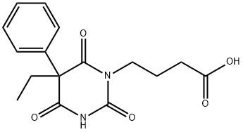 PHENOBARBITAL-1-BUTYRIC ACID 化学構造式