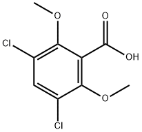 3,5-二氯-2,6-二甲氧基苯甲酸 结构式