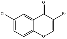 3-BROMO-6-CHLOROCHROMONE Struktur