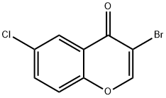 3-BROMO-6-CHLOROCHROMONE Structure