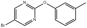 5-ブロモ-2-(M-トリルオキシ)ピリミジン 化学構造式