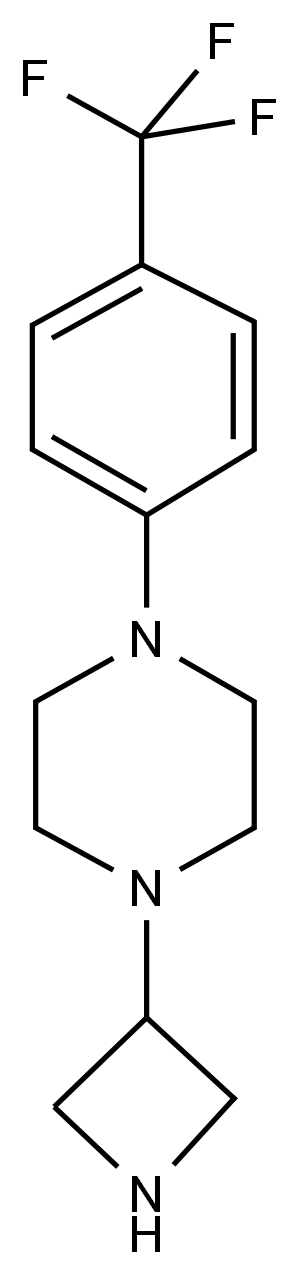 1-(3-AZETIDINYL)-4-[4-(TRIFLUOROMETHYL)PHENYL]-PIPERAZINE Structure