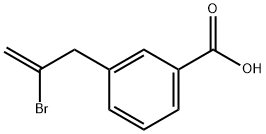 3-(2-ブロモ-2-プロペニル)安息香酸 化学構造式