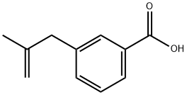 3-(2-メチル-2-プロペニル)安息香酸 化学構造式