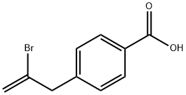 4-(2-ブロモ-2-プロペニル)安息香酸 化学構造式