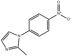 2-メチル-1-(4-ニトロフェニル)-1H-イミダゾール 化学構造式