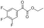 3,4,5-トリフルオロベンゾイルぎ酸エチル 化学構造式