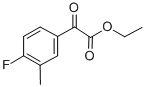 4-フルオロ-3-メチルベンゾイルぎ酸エチル 化学構造式