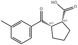 CIS-2-(3-METHYLBENZOYL)CYCLOPENTANE-1-CARBOXYLIC ACID Structure
