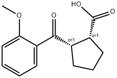 CIS-2-(2-メトキシベンゾイル)シクロペンタン-1-カルボン酸 化学構造式