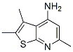 Thieno[2,3-b]pyridin-4-amine, 2,3,6-trimethyl- (9CI) Structure