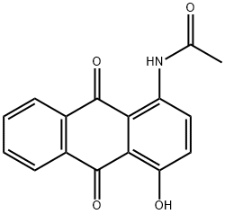 1-アセトアミド-4-ヒドロキシアントラキノン 化学構造式