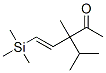 4-Penten-2-one, 3-methyl-3-(1-methylethyl)-5-(trimethylsilyl)- 化学構造式