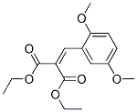 (2,5-二甲氧基苄亚基)丙二酸二乙基酯, 7324-87-0, 结构式