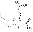 3-carboxy-4-methyl-5-pentyl-2-furanpropionic acid Structure